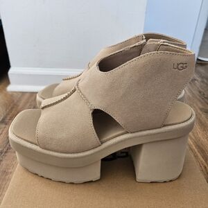 UGG Women's Tan Platform Sandals